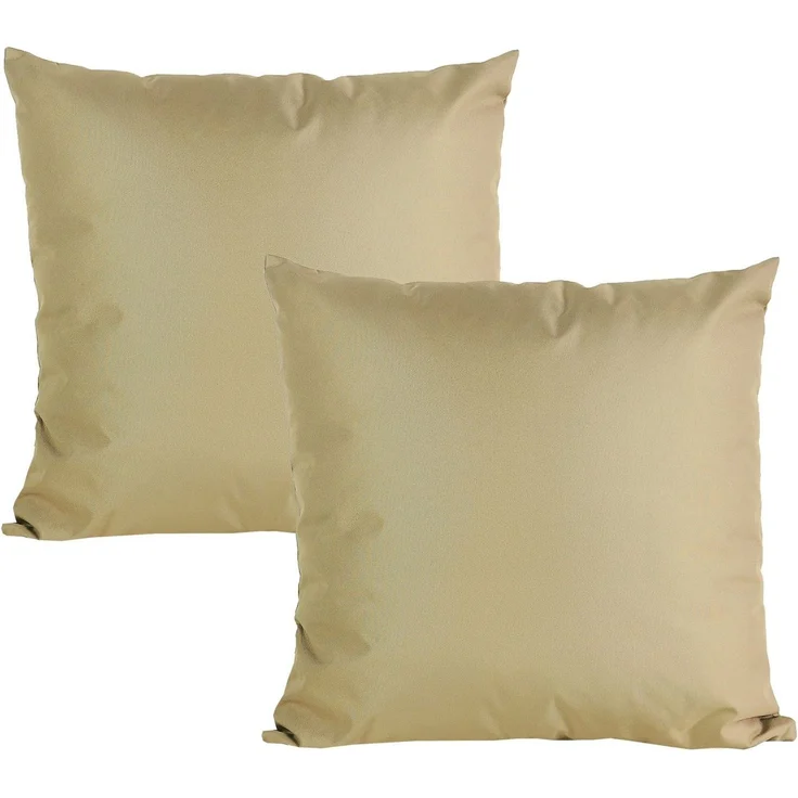 JACK Kissenbezüge 2er Set 50x50cm Outdoor Wasserfest, (2 Stück), 2x Kissenhülle, strapazierfähig, wasserabweisend, Innen & Außen – Bild 1