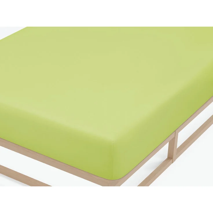 biberna Feinjersey-Spannbetttuch 0077144, apfelgrün, 1x 140x200 cm - 160x200 cm – Bild 1