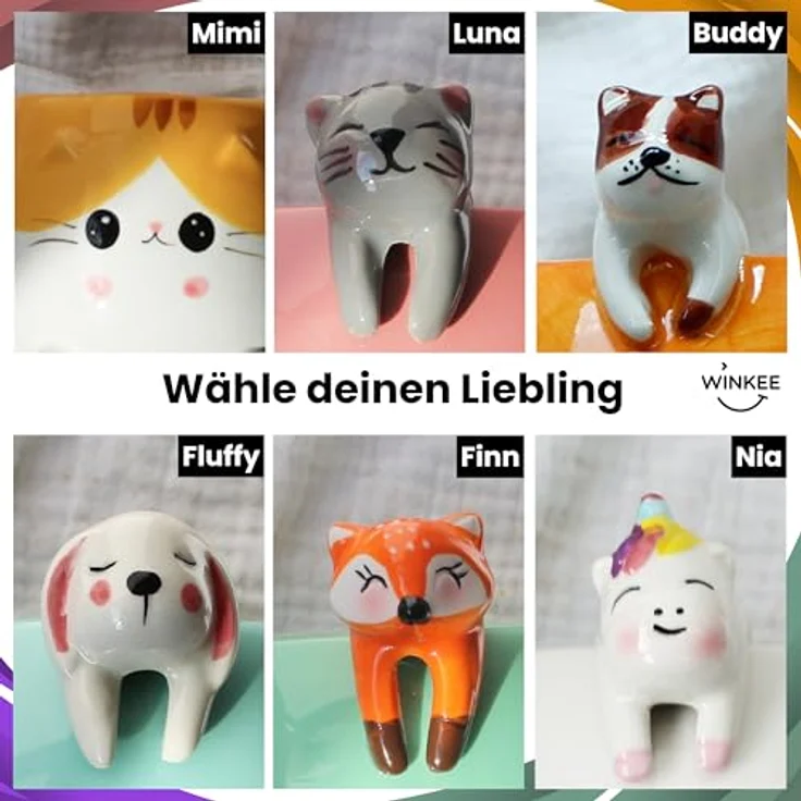 Winkee Becher Pet Buddies Kaffeebecher Kätzchen Kitten, Keramik, ca. 14 x 11 x 9 cm, für ca. 300 ml – Bild 6