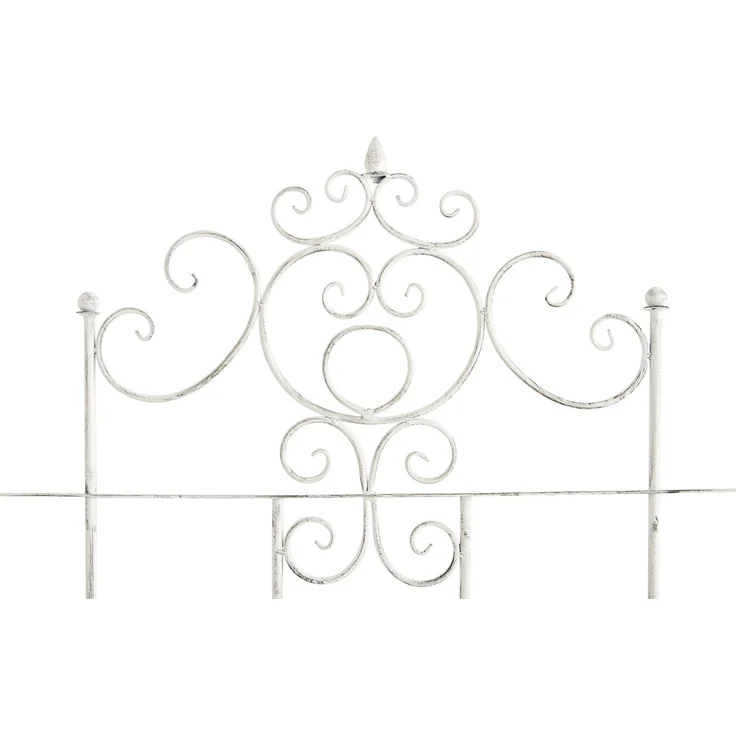 Rankgitter HEIKE 2er Set - 85,5x2x170cm, Metall, Antik-Weiß | Rankhilfe Kletterpflanzen Gartendekoration – Bild 3