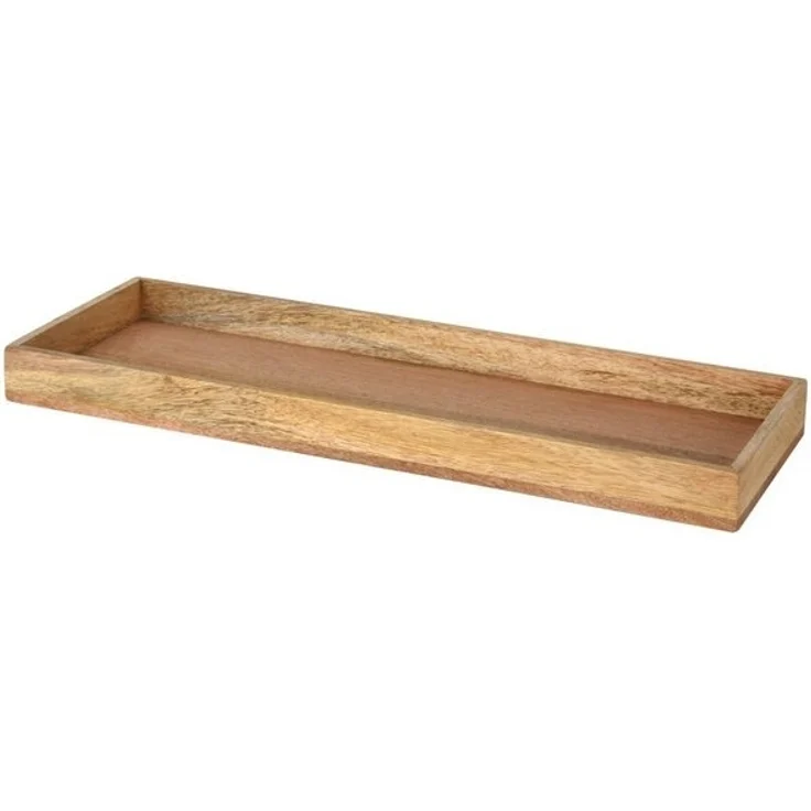 Spetebo Tablett Mango Holz Kerzentablett eckig - 50 x 18 cm, Mangoholz – Bild 2