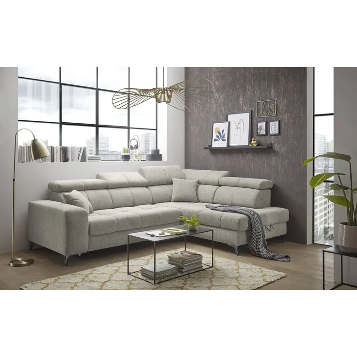 Ecksofa mit elektronischer Wallaway-Funktion | USB-Anschluss - Sydney