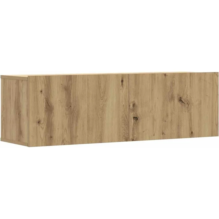 3 pcs TV-Wandschrank, TV Hängeboard Hängeschrank Artisan-Eiche 100x30x30 cm Holzwerkstoff – Bild 4