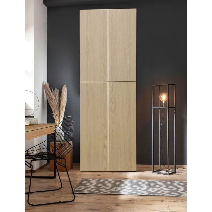 INOSIGN Aktenschrank Jarvie Mehrzweckschrank, Push-to-open, 5 verstellbare Einlegeböden, 60x180 cm