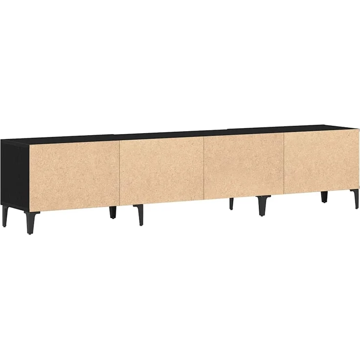 vidaXL TV-Schränk Schwarz Eichen-Optik 180 x 31,5 x 40 cm 862818 – Bild 5