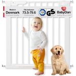 BabyDan Premier Safety Gate White 73. 5-79. 6 cm