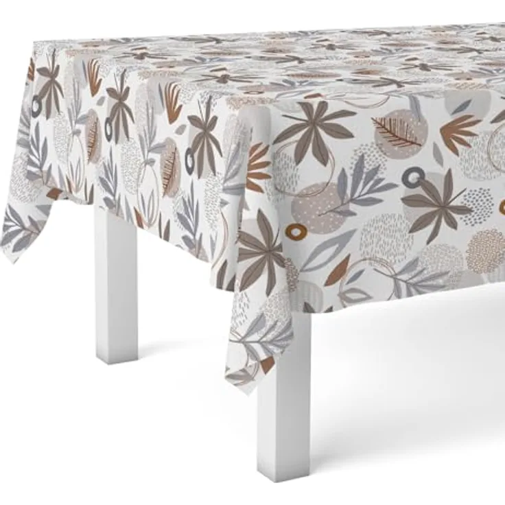 Martina Home Wachstuch-Tischdecke Sella, grau, 260 x 140 cm