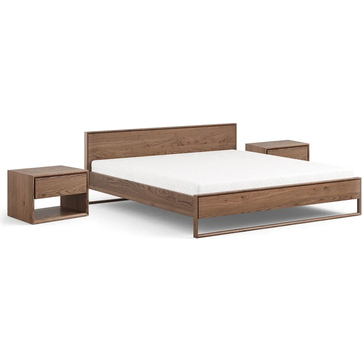 Schlafzimmer-Set Adria 3-teilig Massivholz geölt Ausführung braun