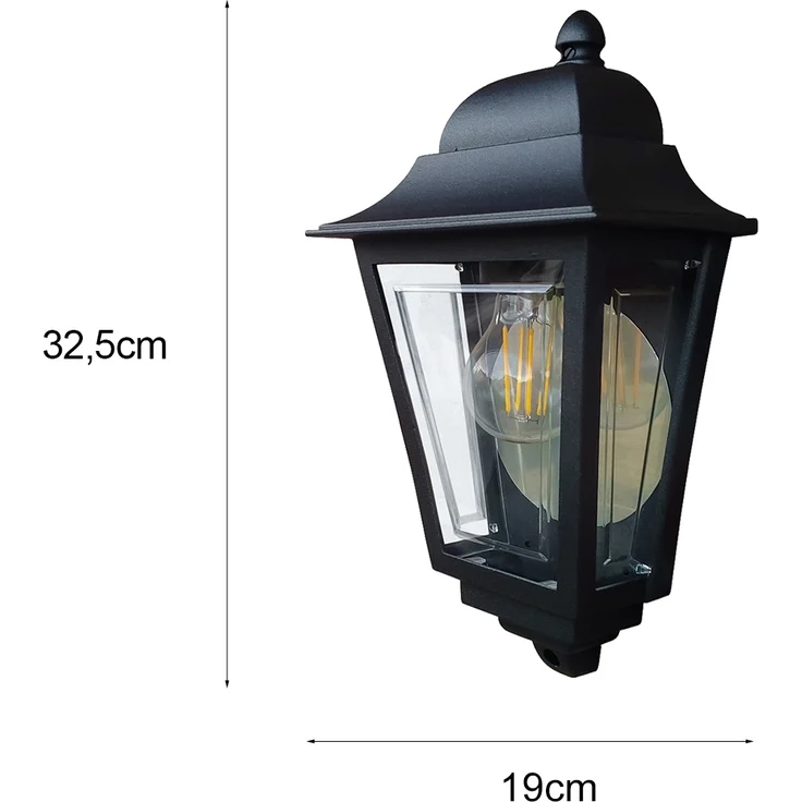 Elstead Lighting Deco Lane Wandleuchte 1-Light Schwarz IP44 E27 – Bild 4