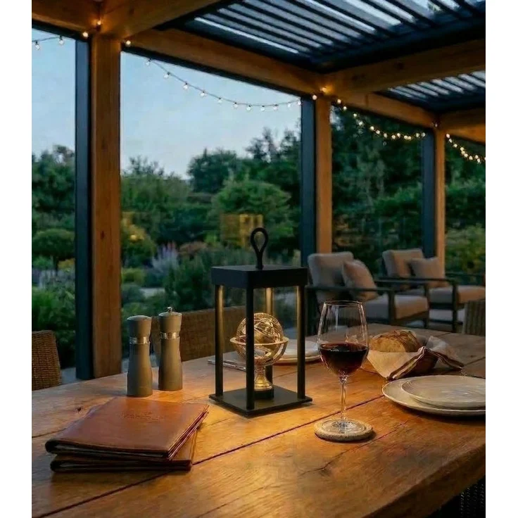 Coen Bakker Deco BV LED Außen-Tischleuchte Touch Tischlampe dimmbar mit Akku, In-/Outdoor, Touch-Funktion, LED fest verbaut, Kaltweiß, Warmweiß, Tageslichtweiß – Bild 4