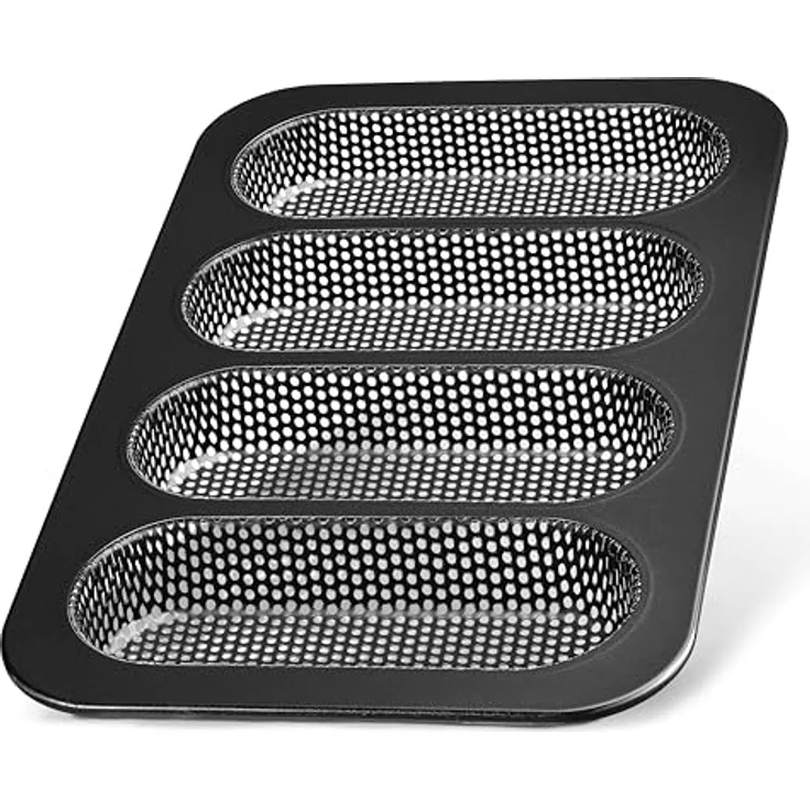 LINFELDT Baguetteblech Premium Baguette / Hot-Dog Backblech mit Antihaftbeschichtung – Bild 2