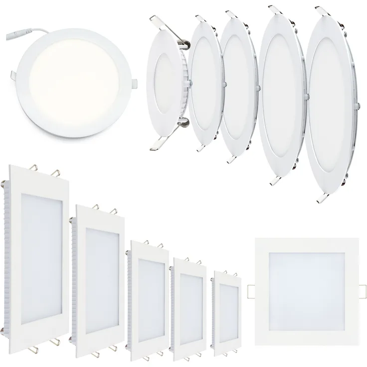 24w LED Panel Ultra Slim Panel Eckig-Weiß 30x30 Unterputz Einbauleuchte Deckenleuchte Kaltweiß
