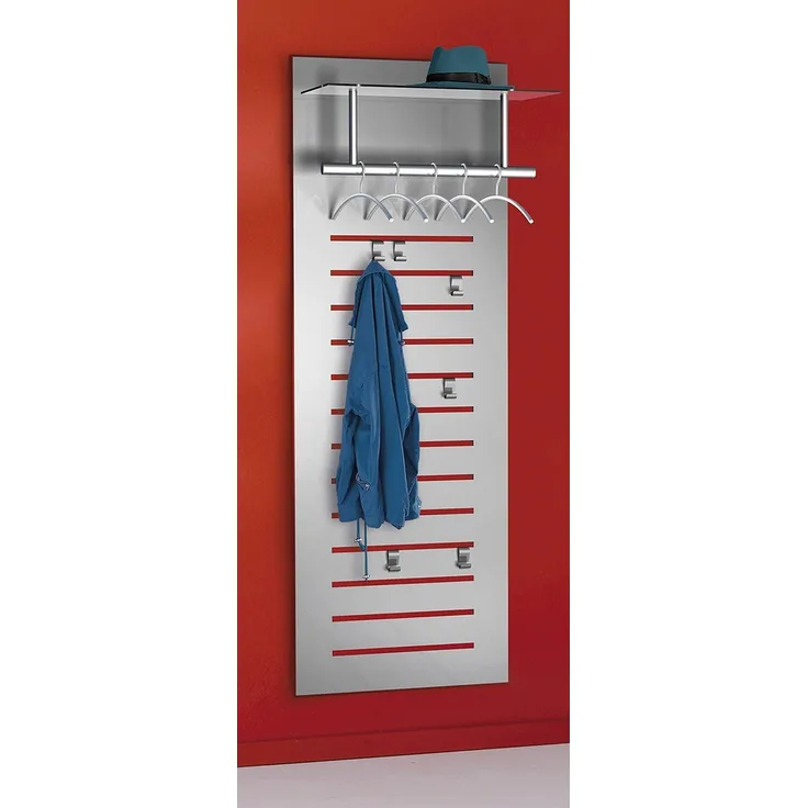 Wandgarderobe tec-art 6066 inkl 5 Bügel und 6 Haken