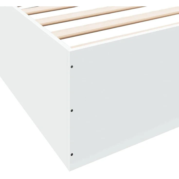 vidaXL Bettgestell Weiß 200x200 cm Holzwerkstoff 3280986 – Bild 6