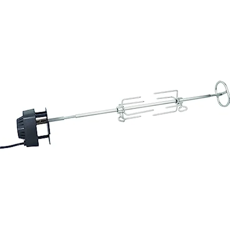SANTOS Magnetischer Drehspieß für SANTOS S-301, S-318 & Burnhard EARL, elektrische Rotisserie mit Edelstahlspieß und Magnethalterung – Bild 1