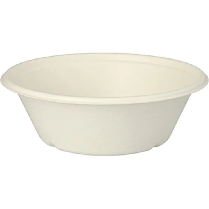 25 Schalen, Zuckerrohr "pure" 600 ml Ø 17 cm · 5,5 cm weiss
