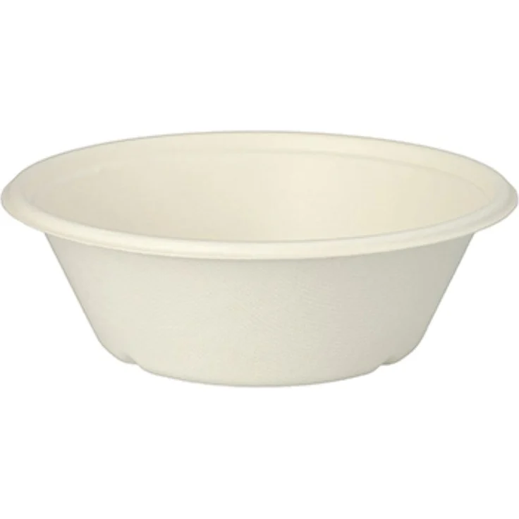 25 Schalen, Zuckerrohr "pure" 600 ml Ø 17 cm · 5,5 cm weiss