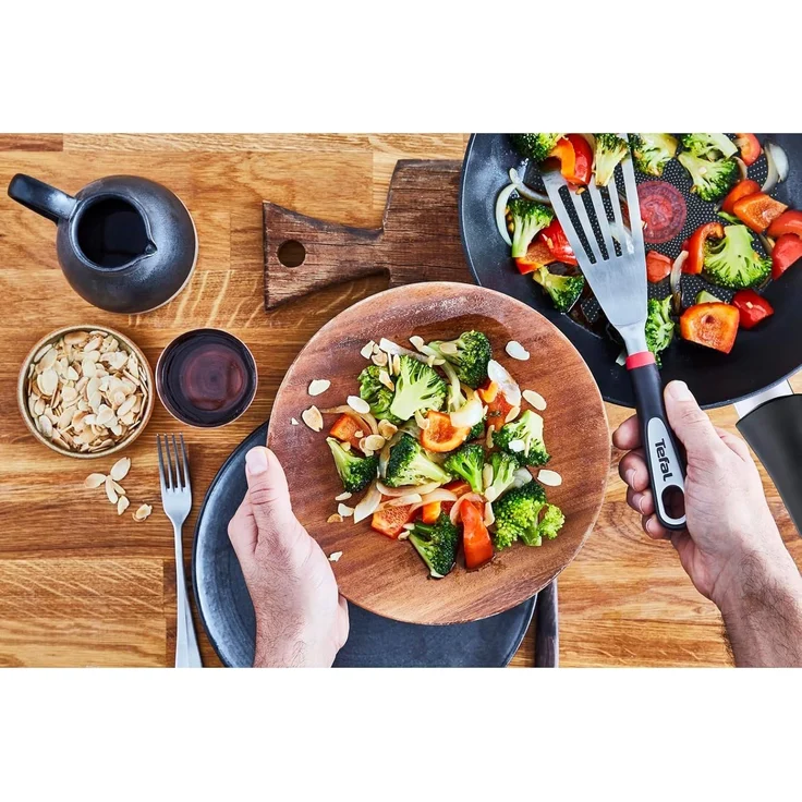 Tefal G25908 Unlimited On Bratpfanne | 32 cm | mit kratzfester Titanium Antihaft-Beschichtung | Thermo-Signal | PFOA-frei | geeignet für alle Herdarten, auch für Induktionsherde | schwarz – Bild 7