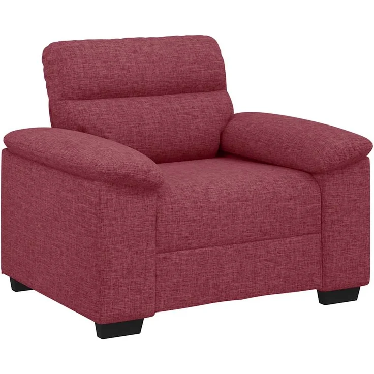 vidaXL Sessel Weinrot 100x81x84 cm Stoff 4105290 – Bild 1