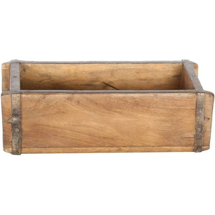 Casa Moro Aufbewahrungsbox Vintage Ziegelform Balu aus Altholz, Alte Backsteinform, Holzbox, Ziegelform aus aufbereitetes Altholz, Deko Kiste – Bild 2