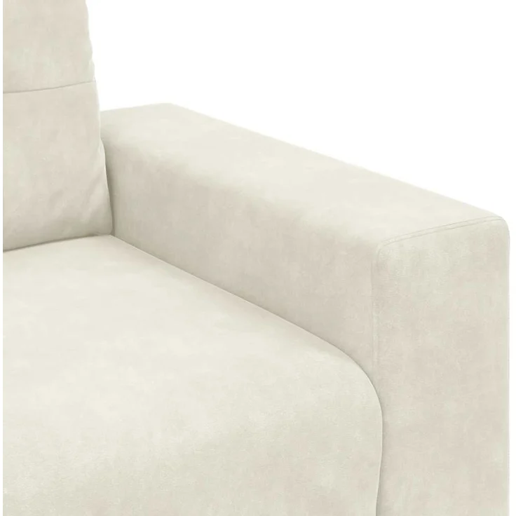 vidaXL Sessel Creme 100x78x80 cm Samt 4105106 – Bild 7