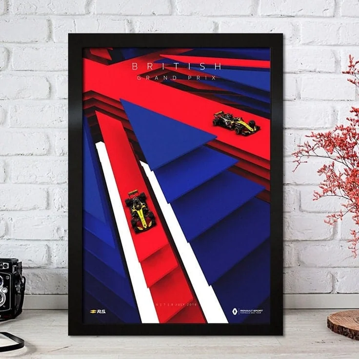 Poster Formel 1 Rennfahrer Legenden Rennwagen · Deko Print ohne Rahmen - D / 50x70 cm – Bild 4