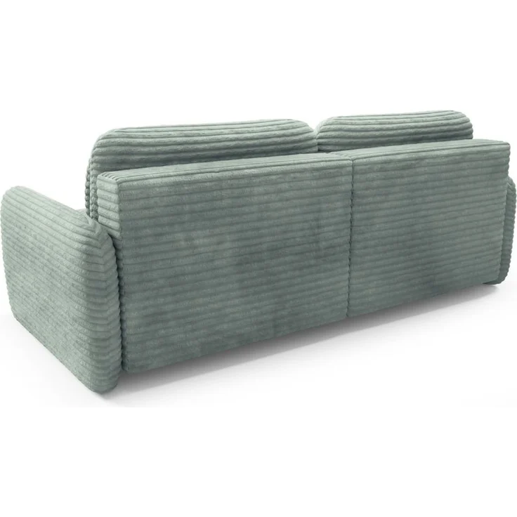 Ecksofa Schlafsofa Sofa SIMONE in Stoff Ambience Meeresgrün Ottomane Links – Bild 3