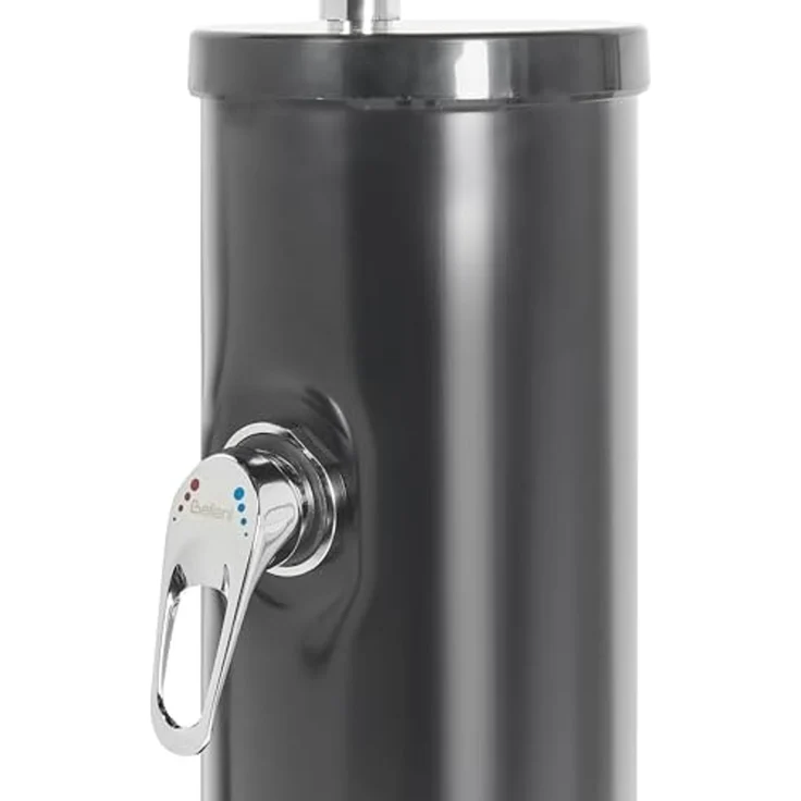 Freistehende solarbetriebene Gartendusche JUANILLO Schwarz – Bild 7