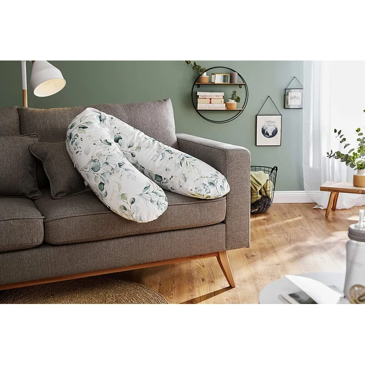 Rotho Babydesign Stillkissen-Set Multi, 190x35 cm, Inkl. Breite Wickelauflage, 85x72 cm, ab 0 Monate, Natural Leaves – Bild 5