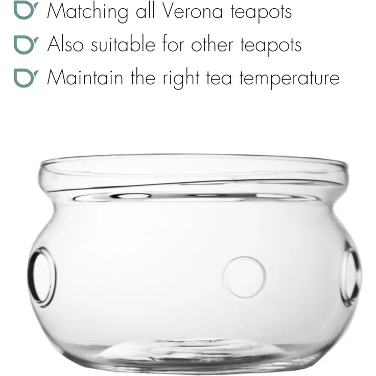 Teewärmer Verona Glas+ Edelstahlplatte – Bild 3