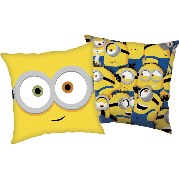 Minions Watch me Dekokissen Kissen 40x40 cm Bob Gelb