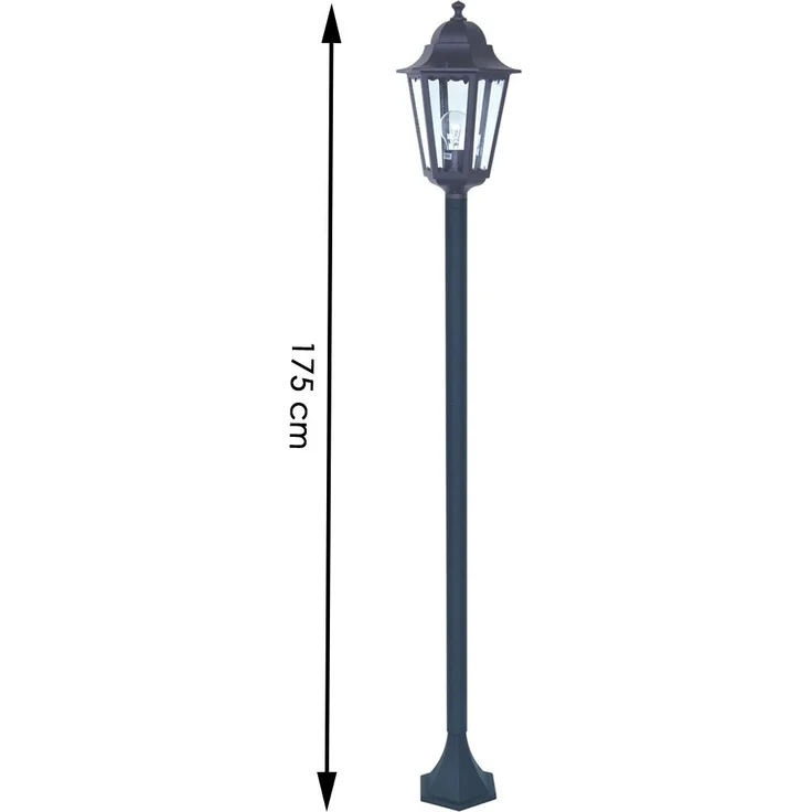 LED Außen Mastleuchte im Landhausstil aus Aluminium, Höhe 170cm – Bild 4