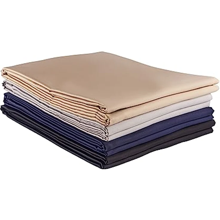 Clinotest Bettlaken Satin, glattes Laken ohne Gummizug in 240x290 cm, Baumwolle, Gummizug: Ohne Gummizug – Bild 8