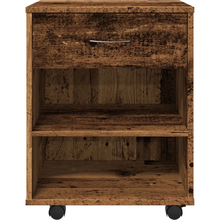 Rollcontainer Altholz-Optik 46 x 36 x 59 cm Holzwerkstoff – Bild 4
