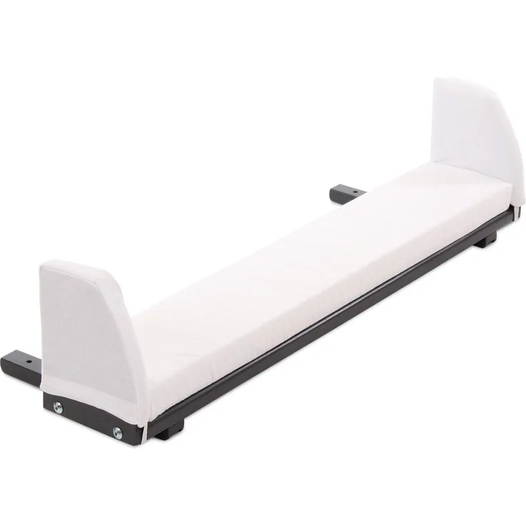 babybay Verlängerungsseite schiefergrau lackiert inkl. Matratzenergänzung weiß passend für Modell Boxspring XXL
