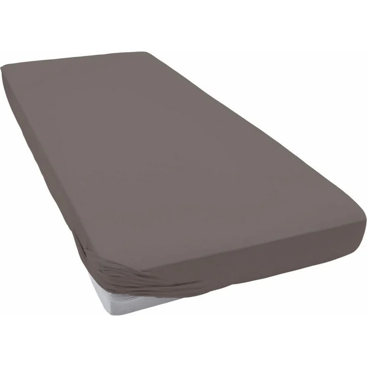 Estella Spannbettlaken Feinjersey Baumwolle 6500, graphit 840, 100 x 200 cm – Bild 1