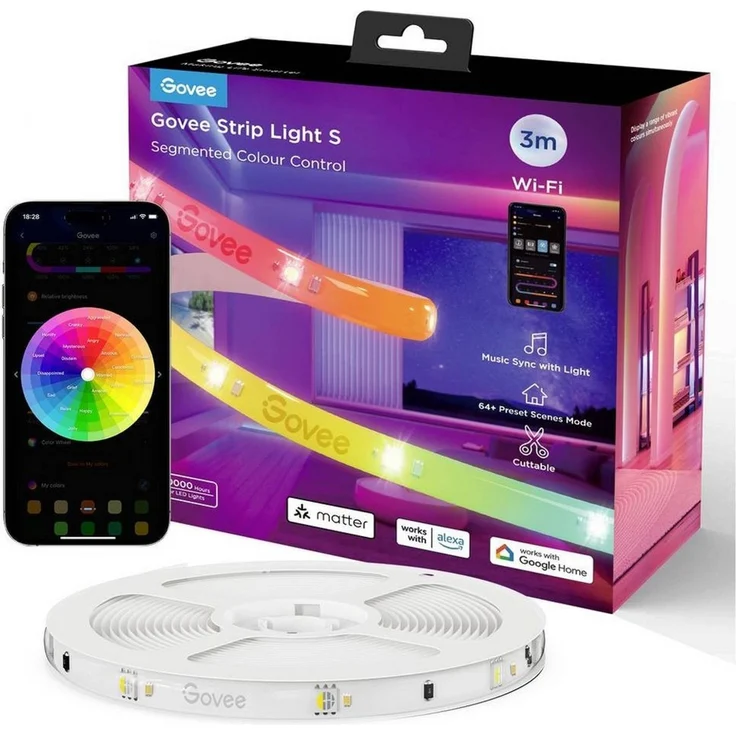 Govee LED Strip Lights Matter ready 3 Meter EEK G – Bild 2