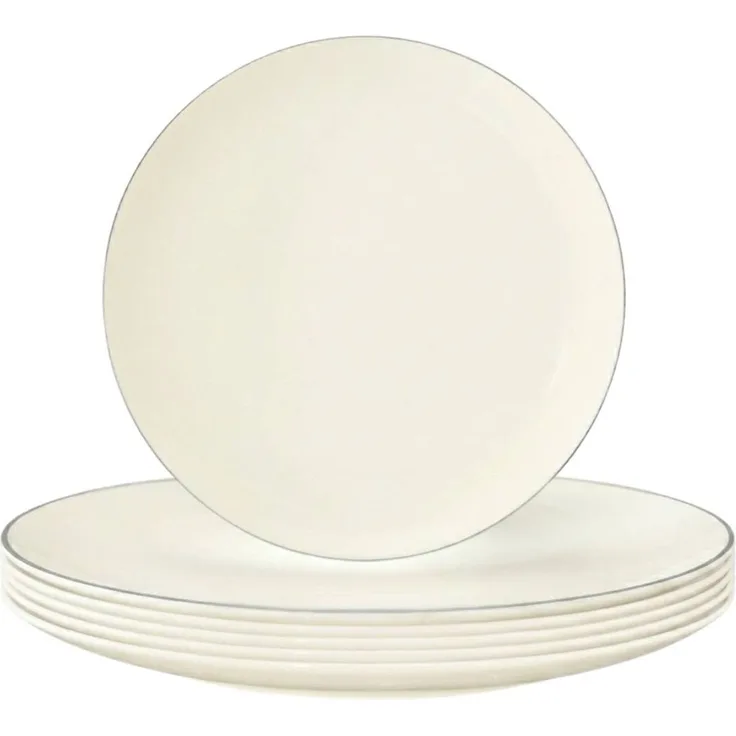 Seltmann Weiden Savona Frühstücksteller ø 22,6 cm Grey Line 6er Set