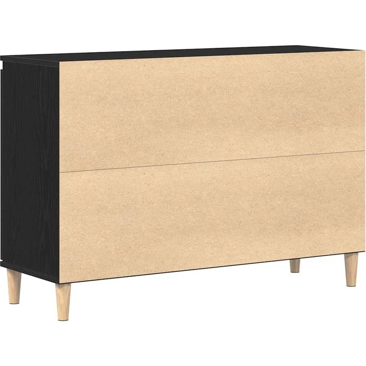 vidaXL Sideboard mit Schubladen Schwarz 102 x 35 x 60 cm Holzwerkstoff 862044 – Bild 5