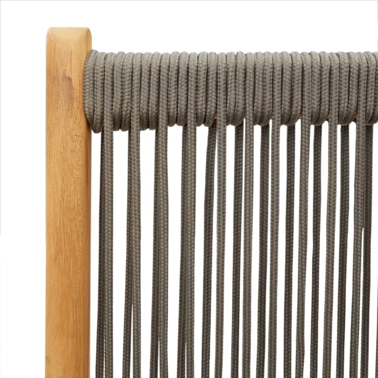 vidaXL Gartenstuhl Verstellbar 4 Stk. Grau Massivholz Akazie 3214532 – Bild 8
