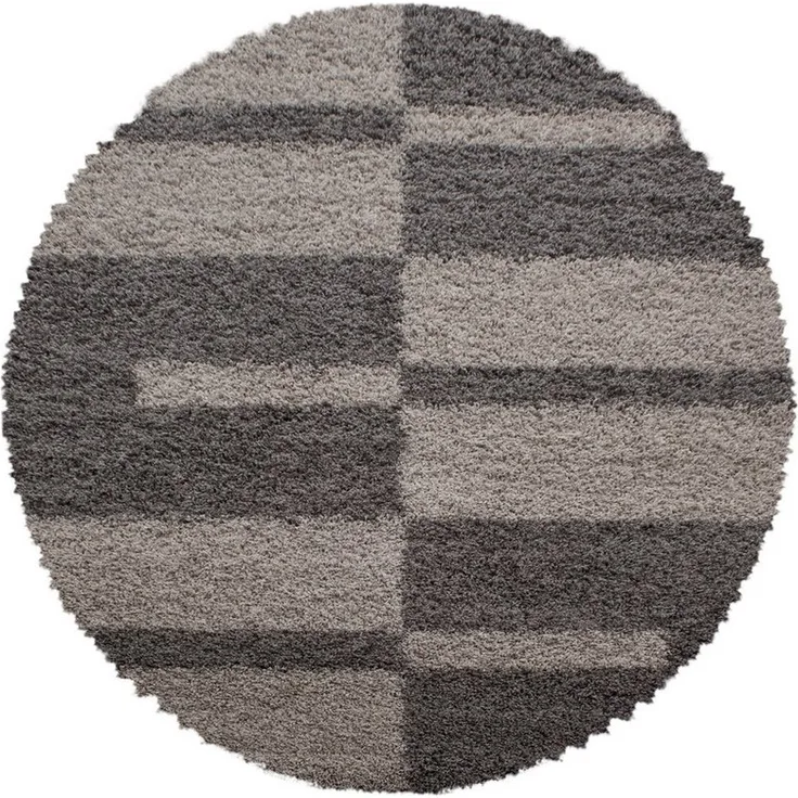 Carpettex Hochflor-Teppich Kariert Design, Läufer, Höhe: 30 mm, Teppich Kariert Design Teppich im modern Stil Teppich Wohnzimmer