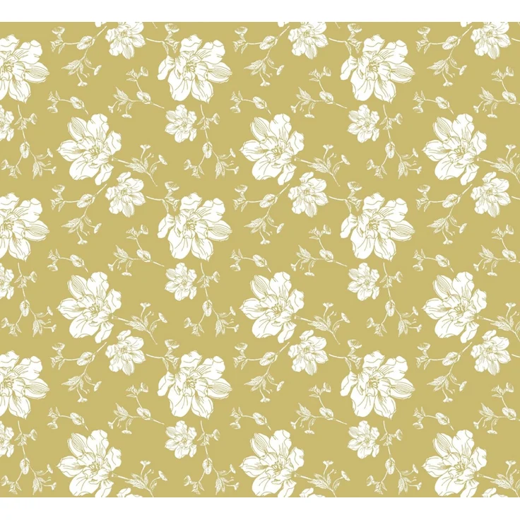 d-c-fix Tischdecke Noblessa yellow Blossom Ø 140 cm