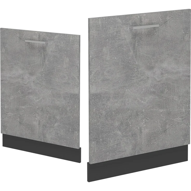 Geschirrspülblende R-Line Beton 60 cm ohne Arbeitsplatte Vicco – Bild 4