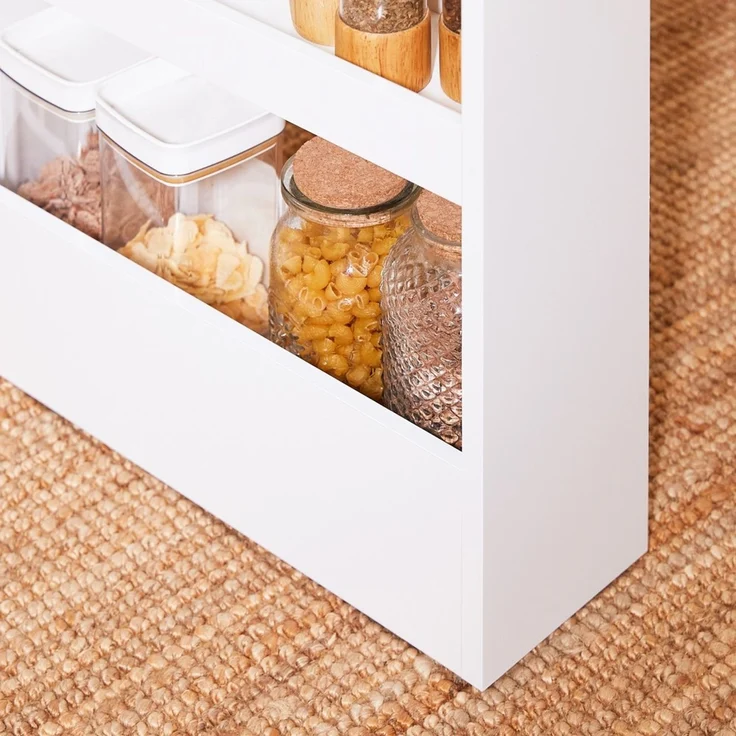 SoBuy NSR12-W Küchenwagen, MDF, Lackiert, Weiß, 50 x 80 x 15 cm – Bild 8