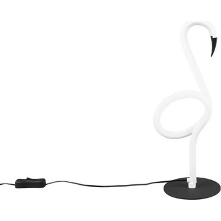 lightling LED Tischleuchte Inga, LED fest integriert, Warmweiß, mit Schnurschalter, IP20 Indoor, Flamingo-Design, pink – Bild 4