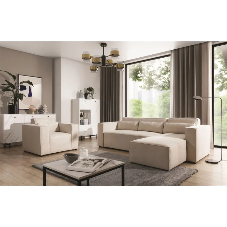 Sessel Designersessel WALDO in Stoff Brooklyn Pearl – Bild 3
