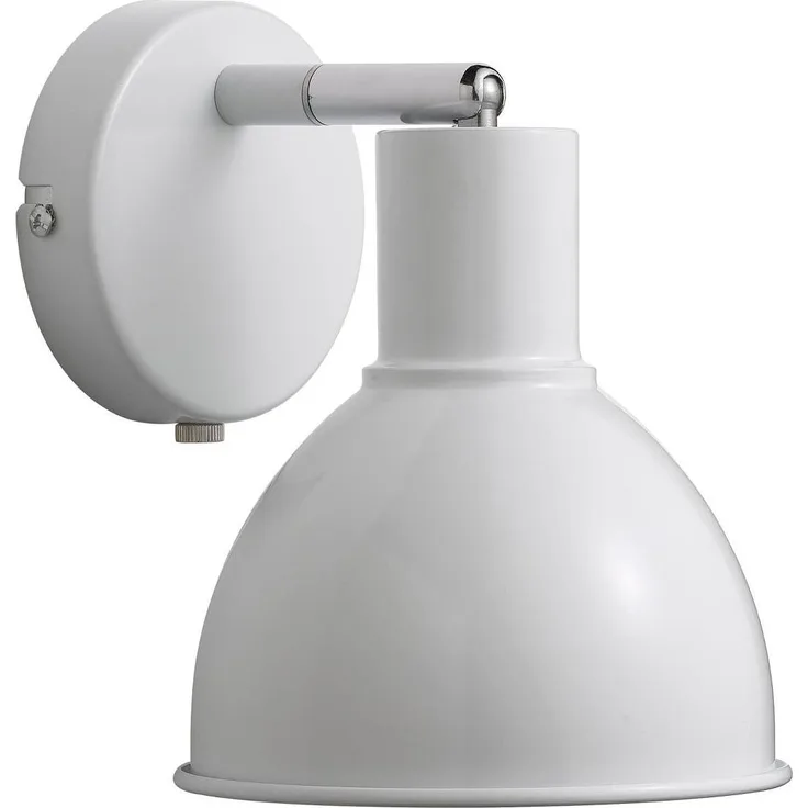 Nordlux Pop Wandleuchte E27, 21,5cm rund, weiß