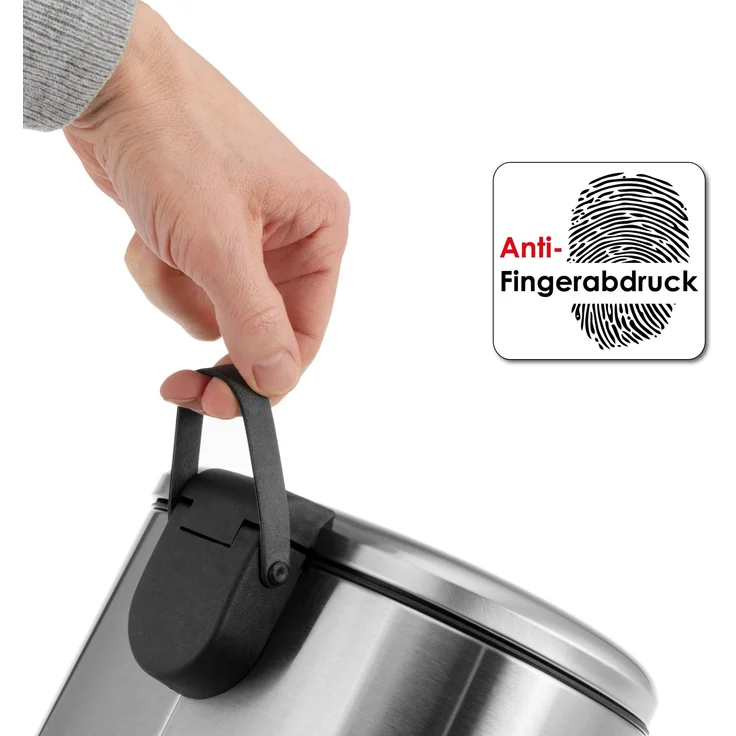 bremermann Kosmetikeimer Treteimer BARBENA - 6 Liter // Edelstahl Anti-Fingerabdruck Softclose – Bild 5