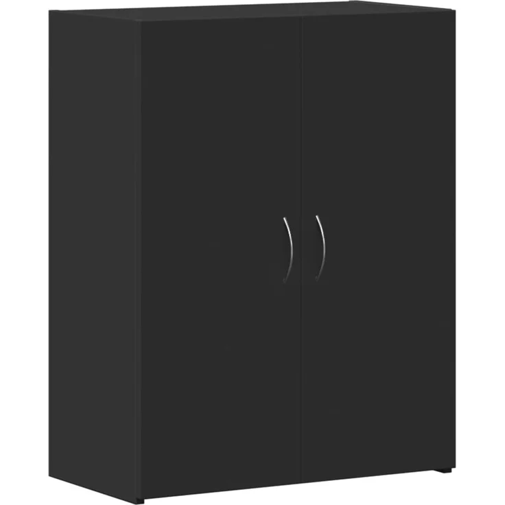 vidaXL Aktenschrank Schwarz 60x32x77,5 cm Holzwerkstoff 840766 – Bild 2