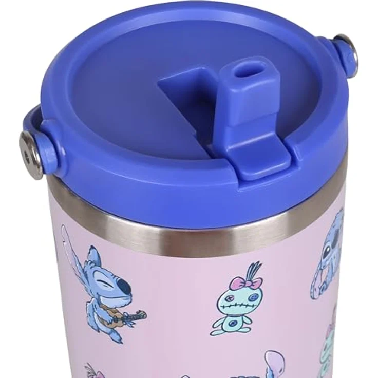 Sarcia. eu Thermobecher Disney Stitch Thermobecher 1,18 l mit Deckel, Mundstück & Henkel – Bild 7